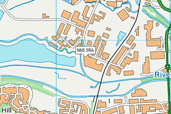 NN5 5RA map - OS VectorMap District (Ordnance Survey)