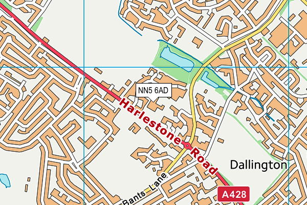 NN5 6AD map - OS VectorMap District (Ordnance Survey)