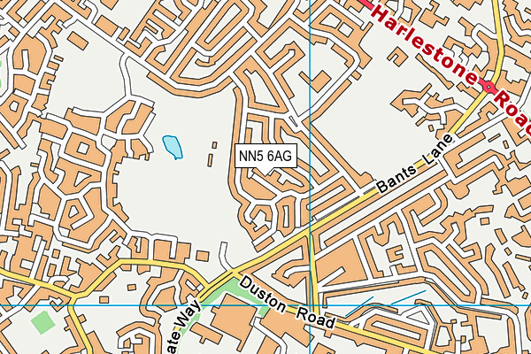 NN5 6AG map - OS VectorMap District (Ordnance Survey)