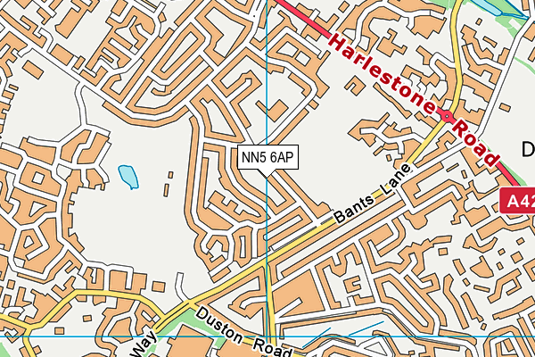NN5 6AP map - OS VectorMap District (Ordnance Survey)