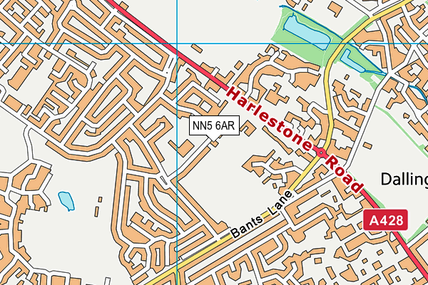 NN5 6AR map - OS VectorMap District (Ordnance Survey)