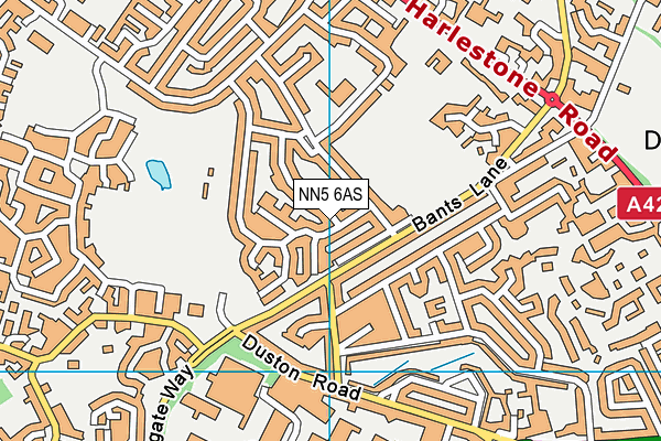 NN5 6AS map - OS VectorMap District (Ordnance Survey)