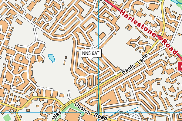 NN5 6AT map - OS VectorMap District (Ordnance Survey)