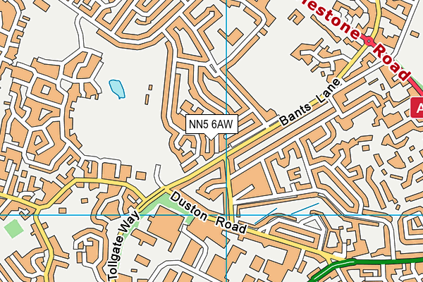 NN5 6AW map - OS VectorMap District (Ordnance Survey)