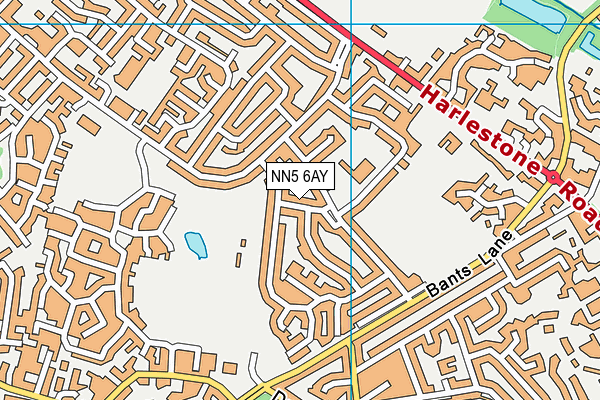 NN5 6AY map - OS VectorMap District (Ordnance Survey)