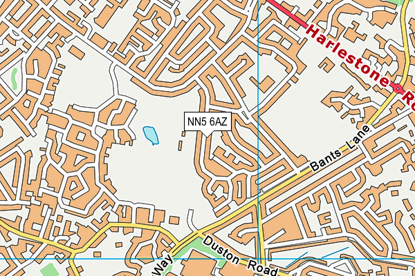 NN5 6AZ map - OS VectorMap District (Ordnance Survey)