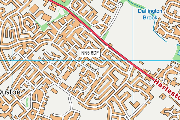 NN5 6DF map - OS VectorMap District (Ordnance Survey)