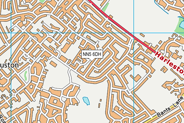 NN5 6DH map - OS VectorMap District (Ordnance Survey)