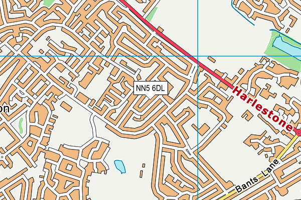 NN5 6DL map - OS VectorMap District (Ordnance Survey)