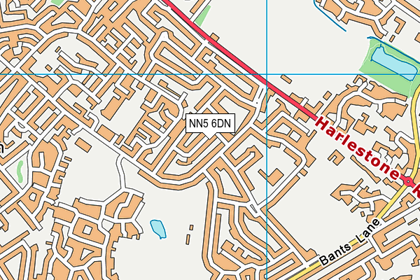 NN5 6DN map - OS VectorMap District (Ordnance Survey)