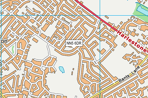 NN5 6DR map - OS VectorMap District (Ordnance Survey)