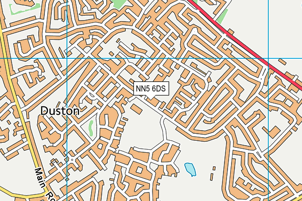 NN5 6DS map - OS VectorMap District (Ordnance Survey)