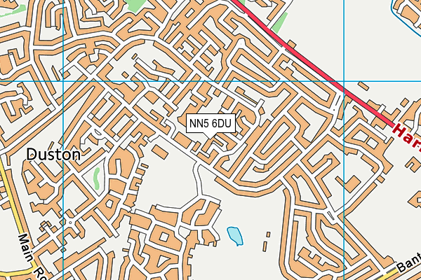 NN5 6DU map - OS VectorMap District (Ordnance Survey)