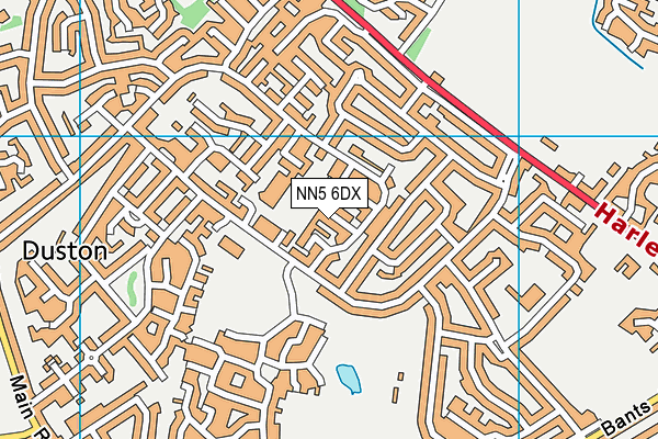 NN5 6DX map - OS VectorMap District (Ordnance Survey)