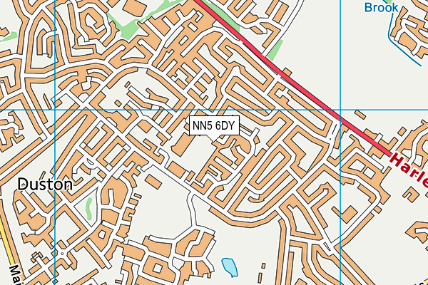 NN5 6DY map - OS VectorMap District (Ordnance Survey)