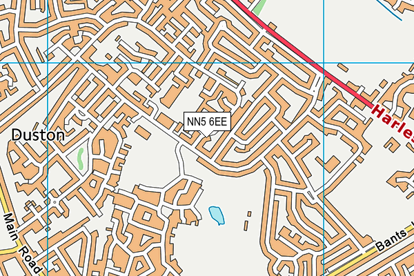 NN5 6EE map - OS VectorMap District (Ordnance Survey)
