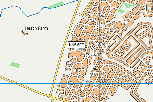 NN5 6EF map - OS VectorMap District (Ordnance Survey)