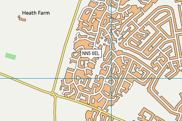 NN5 6EL map - OS VectorMap District (Ordnance Survey)