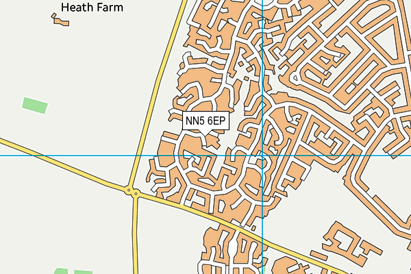 NN5 6EP map - OS VectorMap District (Ordnance Survey)