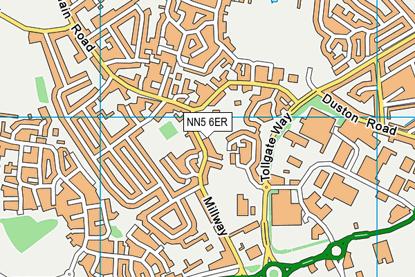 NN5 6ER map - OS VectorMap District (Ordnance Survey)