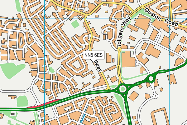 Millway Primary School map (NN5 6ES) - OS VectorMap District (Ordnance Survey)