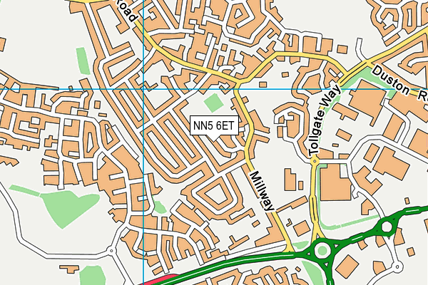 NN5 6ET map - OS VectorMap District (Ordnance Survey)