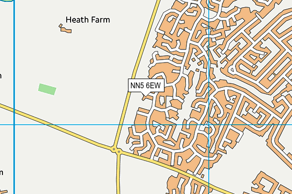 NN5 6EW map - OS VectorMap District (Ordnance Survey)