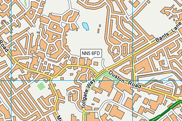 NN5 6FD map - OS VectorMap District (Ordnance Survey)