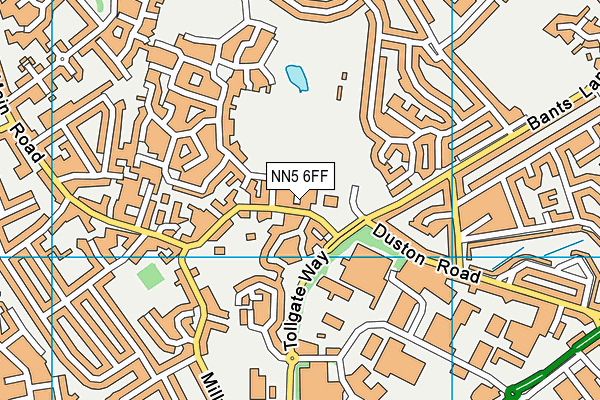 NN5 6FF map - OS VectorMap District (Ordnance Survey)