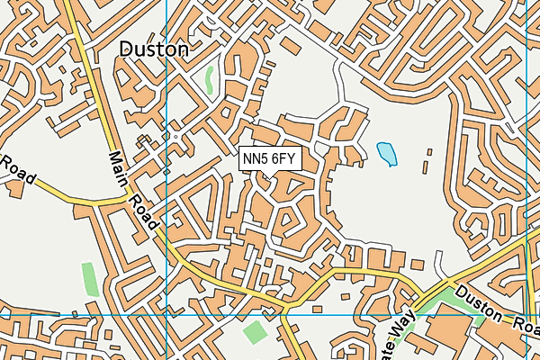 NN5 6FY map - OS VectorMap District (Ordnance Survey)