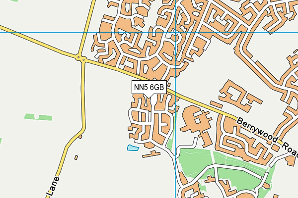 NN5 6GB map - OS VectorMap District (Ordnance Survey)