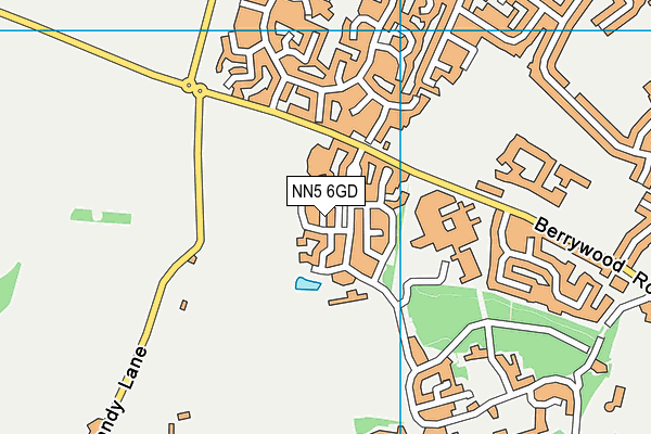 NN5 6GD map - OS VectorMap District (Ordnance Survey)