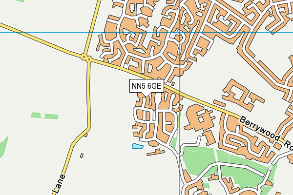 NN5 6GE map - OS VectorMap District (Ordnance Survey)