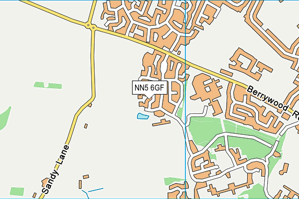 NN5 6GF map - OS VectorMap District (Ordnance Survey)