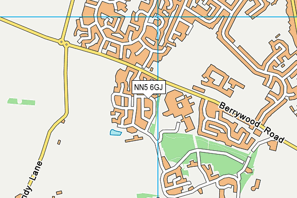 NN5 6GJ map - OS VectorMap District (Ordnance Survey)