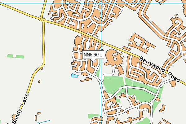 NN5 6GL map - OS VectorMap District (Ordnance Survey)