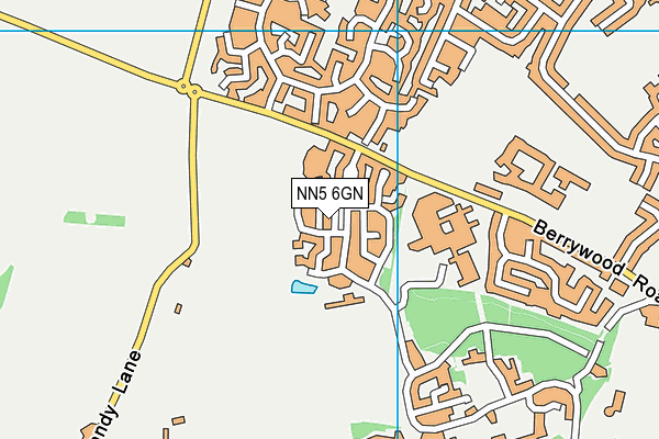 NN5 6GN map - OS VectorMap District (Ordnance Survey)