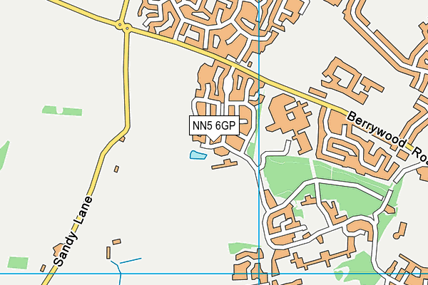 NN5 6GP map - OS VectorMap District (Ordnance Survey)