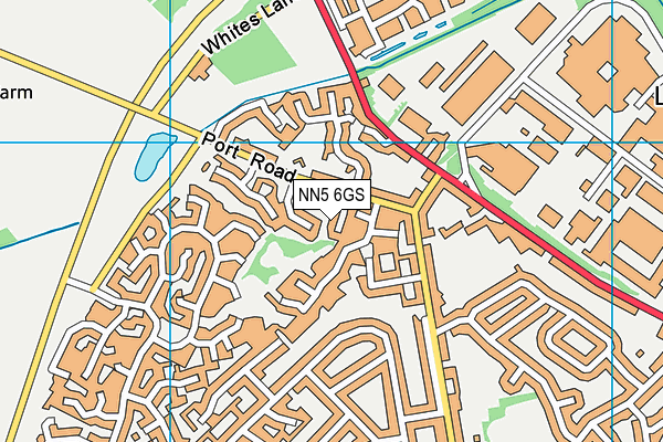 NN5 6GS map - OS VectorMap District (Ordnance Survey)