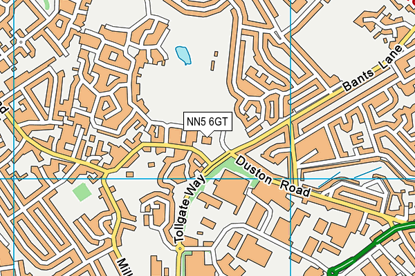 NN5 6GT map - OS VectorMap District (Ordnance Survey)
