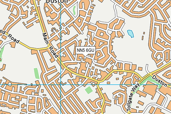NN5 6GU map - OS VectorMap District (Ordnance Survey)