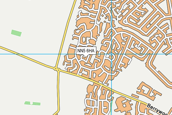 NN5 6HA map - OS VectorMap District (Ordnance Survey)