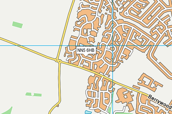 NN5 6HB map - OS VectorMap District (Ordnance Survey)