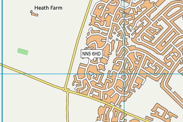 NN5 6HD map - OS VectorMap District (Ordnance Survey)