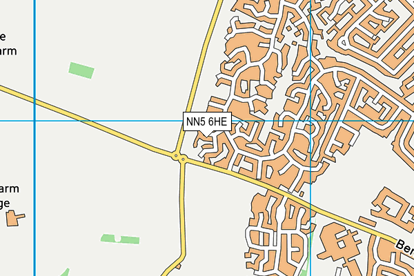 NN5 6HE map - OS VectorMap District (Ordnance Survey)