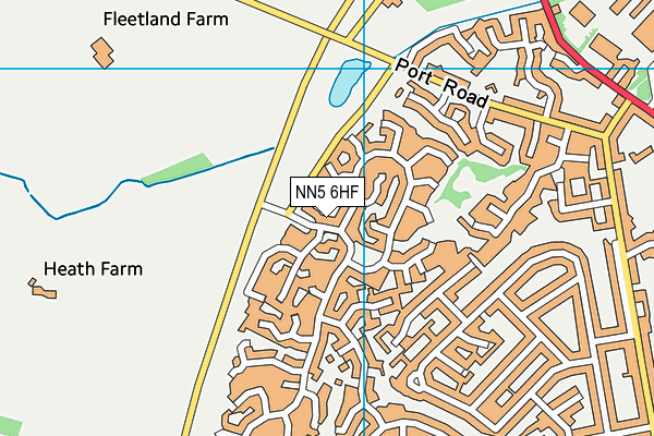 NN5 6HF map - OS VectorMap District (Ordnance Survey)
