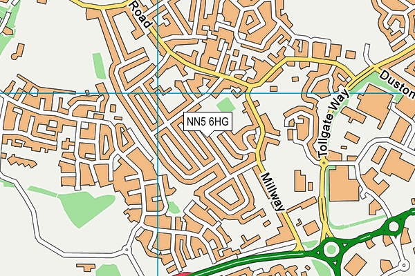 NN5 6HG map - OS VectorMap District (Ordnance Survey)