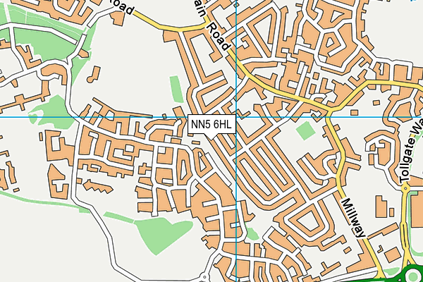 NN5 6HL map - OS VectorMap District (Ordnance Survey)
