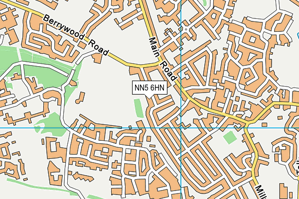 NN5 6HN map - OS VectorMap District (Ordnance Survey)