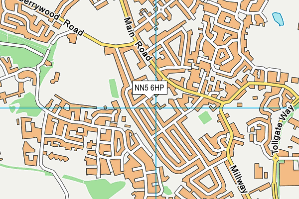 NN5 6HP map - OS VectorMap District (Ordnance Survey)